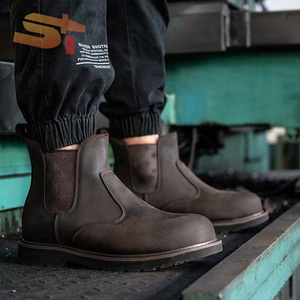 <span class=keywords><strong>Scarpe</strong></span> <span class=keywords><strong>Antinfortunistiche</strong></span> Saldate Resistenti al Calore con Pelle Pieno Fiore Confortevole e Resistente all'Usura, <span class=keywords><strong>Scarpe</strong></span> <span class=keywords><strong>Antinfortunistiche</strong></span> Anti-schiacciamento e Anti-perforazione - Product Image 3