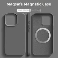 Étui magnétique en silicone liquide 18pro pour iPhone 18 PRO MAX, Apple 17, coque de protection antichoc pour iPhone 11/12/13/14/15/16