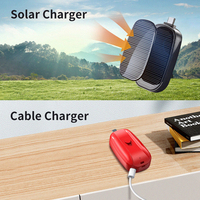Nouvelle Banque d'alimentation solaire étanche 2025 avec chargeur d'urgence sans fil pour téléphone portable et écouteurs TWS