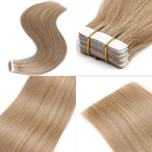 Extensiones de cabello humano Remy Jasmine Beauty 12A con cinta adhesiva invisible, trama fina, 100% cabello humano, extensiones de cabello liso natural. - Product Image 3