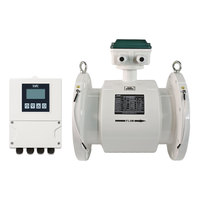 Split Type Electromagnetic Flow Meter Ceramic Lined High Wear Abrasive Slurry Pipeline RS485 OEM