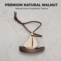 Diffuseur d'huiles essentielles en bois écologique en forme de bateau à voile, pendentif de voiture, ornement d'aromathérapie suspendu pour la décoration de véhicules de luxe, cadeau