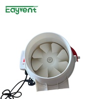 Ventilateur centrifuge silencieux à flux mixte pour gaines, haute pression statique, pour ventilation CVC et évacuation des gaz, idéal pour les salles de culture commerciales