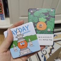 FIORTIA cermin rias wajah dua sisi 1x 2x, kaca pembesar Mini lipat kecil kompak kosmetik saku untuk hadiah promosi