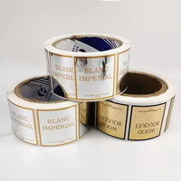 Étiquette personnalisée de luxe en feuille d'or, autocollant en vinyle imperméable pour flacons compte-gouttes d'huile capillaire de 10 ml et 30 ml, produit de beauté avec code-barres