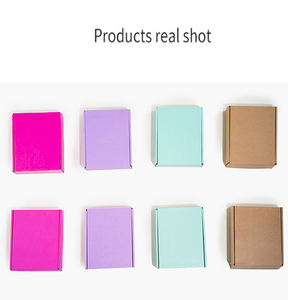 Custom Logo Gegolfd Opvouwbare Kraftpapier Verpakking Kartonnen Verzending Mailer Dozen - Product Image 3