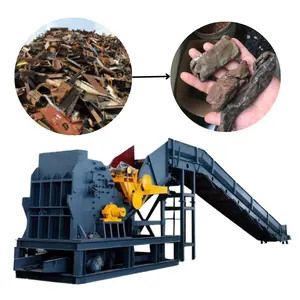 Full automatic shredder steel waste crusher car crushing scrap iron metal crusher machine price