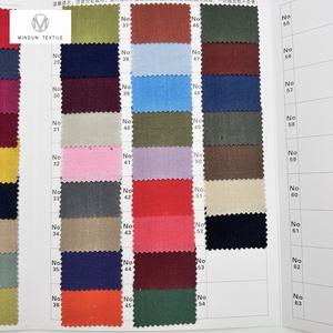 Mindun kain Linen Viscose campuran kotak-kotak 220gsm kain Linen stok banyak di batu Cina kain Linen cuci - Product Image 6