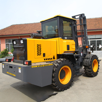TengDa 4WD Chariot élévateur diesel tout terrain 3T avec hauteur de fourche de 3m