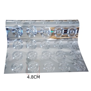 Pet cơ sở nhựa Glossy Bạc Holographic sọc <span class=keywords><strong>Foil</strong></span> in ấn dập nóng cuộn cho truyền nhiệt bao bì và nhãn - Product Image 3