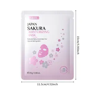 New Arrivals Skin Care Products 25g Face Sheet Maskss Cherry Blossom Moisturizing Face & Body Mask Refreshing Mask