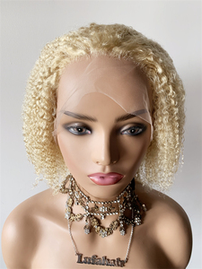 DX199 1B noir 613 cheveux punky bouclés queue de cheval eau armure cheveux <span class=keywords><strong>mousse</strong></span> coupe pomme de terre moins cher ventes cheveux humains brésilien perruques - Product Image 5