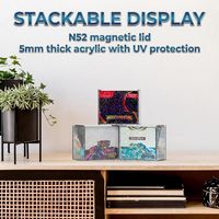 Boîtier de présentation en acrylique personnalisable (taille et couleur) pour Elite Trainer Box ETB Booster Bundle avec fermeture magnétique pour collection