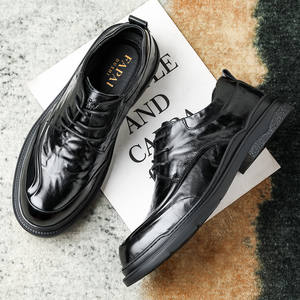 Chaussures en cuir pour hommes d'affaires décontractées de haute qualité, chaussures en cuir de bureau pour hommes d'affaires à la mode - Product Image 3