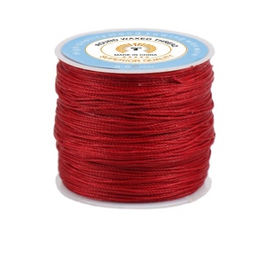 ด้ายเคลือบแว็กซ์ทรงกลม ความแข็งแรงสูง ทนทาน ผลิตจากโพลีเอสเตอร์ 100% เป็นมิตรกับสิ่งแวดล้อม ขนาด 0.6 มม. 0.8 มม. 150D น้ำหนัก 28 กรัม สำหรับงานร้อยลูกปัด - Product Image 4