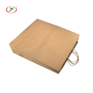 Reciclado Kraft marrón SOS de <span class=keywords><strong>saco</strong></span> bolsa de papel con <span class=keywords><strong>mango</strong></span> plano - Product Image 5