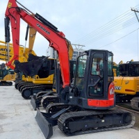 Mini-excavatrice Yanmar 55 d'occasion, 5,5 tonnes, d'origine japonaise, à bras zéro, sur chenilles, hydraulique, mini-excavatrices d'occasion