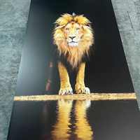 Revêtement mural en PVC de luxe à motif marbré 3D brillant, imperméable, résistant aux UV, taille et épaisseur personnalisables