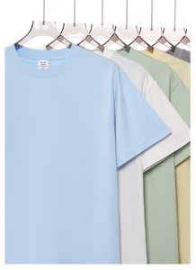 Camiseta de manga corta extragrande de algodón de 2 capas de 250 g/m² con hombros caí<span class=keywords><strong>dos</strong></span>, anti-bolitas, personalizada al por mayor para hombre, lote a granel para verano - Product Image 2