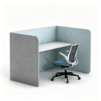Cloison de bureau insonorisée pour poste de travail, panneau de séparation acoustique pour mobilier de bureau en open space
