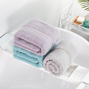 Toalla de baño de algodón puro, 70x140cm, tela de rizo gruesa, color sólido, rectangular, uso doméstico para hombres y mujeres - Product Image 5