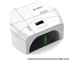 Lampe UV à 72 LED pour ongles, séchage rapide du vernis gel, machine de polymérisation avec base en acier inoxydable réfléchissant - Product Image 5