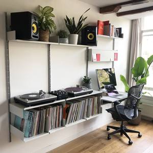 نظام رفوف معدنية عالمي 606 قابل للتعديل، رفوف حائطية معلقة، وحدات تخزين حائطية، رف كتب - Product Image 3