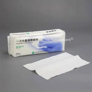 Care homes residential and hospital Healthcare wipe cellulose PP nonwoven highly absorbent cleaning cloths towel