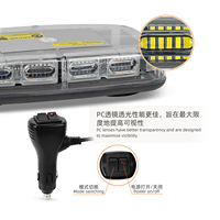 Neue Rotierende 72W LED-Blitzleuchte Wasserdichter Dach-Warnlichtstreifen Magnetisches Notfall-Signalleuchte 12V
