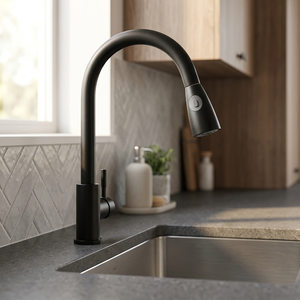 Robinet de cuisine moderne à poser sur le comptoir, avec douchette extractible, cartouche céramique lisse, anti-goutte, pour la décoration de la cuisine à domicile - Product Image 3