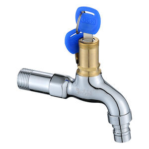 Robinets de machine à laver à eau froide de conception moderne de longueur moyenne Robinets de piscine à valve en céramique - Product Image 4