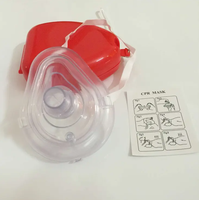 Masque respiratoire de protection portable masque de RCR de respiration artificielle fournitures médicales pour la formation aux premiers soins sauvetage d'urgence