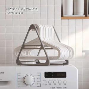 Clothing Organizer Hanger <b>Storage</b> Rack Space Saving Gray Rectangle Hook Type For <b>Clothes</b> And Accessories - Product Image 4