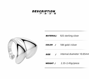 <span class=keywords><strong>Orecchini</strong></span> a Cerchio in <span class=keywords><strong>Argento</strong></span> Sterling 925 Placcato Oro 18K, Doppio Strato, Lavorazione Artigianale, Clip per Orecchio, Gioielli Senza Piercing - Product Image 5