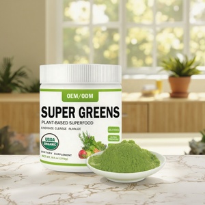 Poudre de superaliments verts vert herbe - Biologique, soutien à la digestion et à l'immunité, usage adulte - Product Image 5