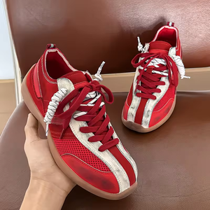 Chaussures pour hommes 2025 Automne Nouveau Style Rétro Respirant Maille Chaussures de Sport Confortables Semelle Souple Antidérapante Sneakers Casual pour Hommes - Product Image 4