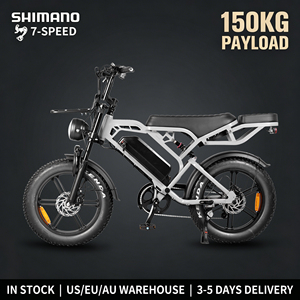 <b>Electric</b> Bike 48V 15.6AH Battery 40-50KM Range 20" Fat Tire Ebike Hydraulic Brake Dual Suspension V20Pro Adu - Product Image 1