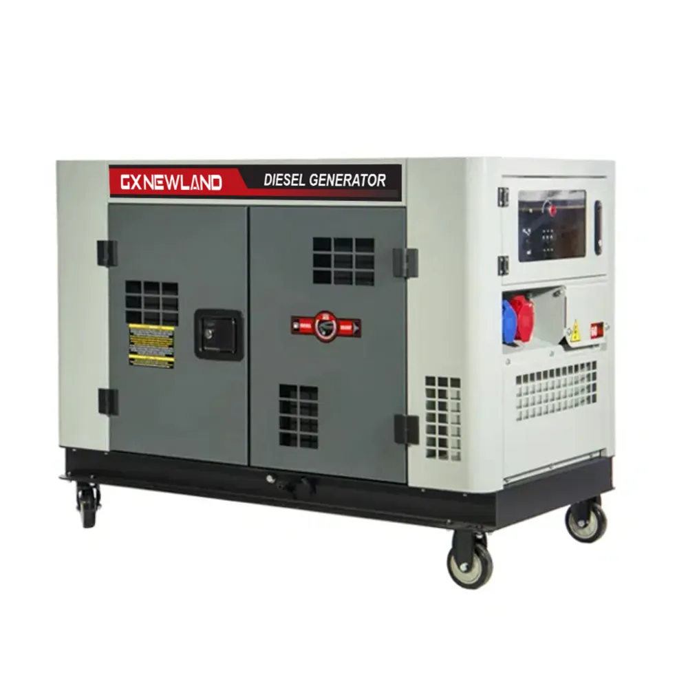 Diskon generator diesel berpendingin udara tipe v 12kVA super kedap suara 2 silinder