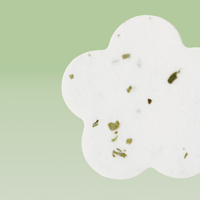 Tampons Tonifiants Écologiques à l'Essence de Thé Vert et Viscose, Motif Floral, pour l'Hydratation Cosmétique
