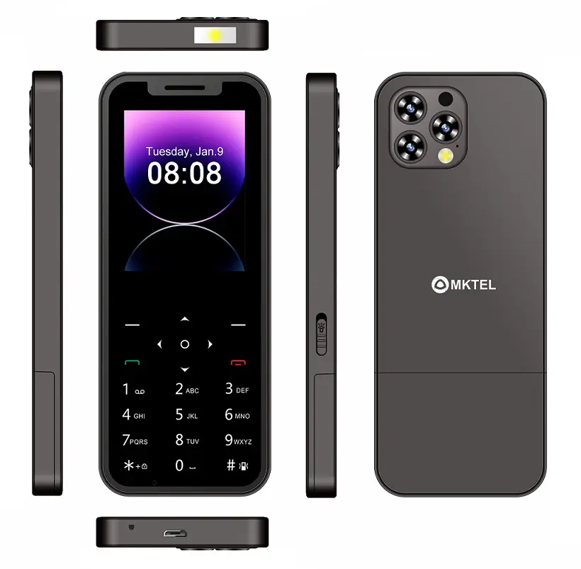 Original neu entsperrt fabrik Slim 4SIM-Streifen Handy 2,4 Zoll Bildschirm 2G GSM Mobiltelefone ähnliches Design für iPhone Handy