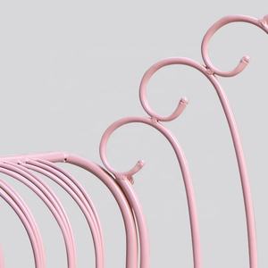 Allsome — <span class=keywords><strong>banc</strong></span> de jardin <span class=keywords><strong>Vintage</strong></span> en <span class=keywords><strong>fer</strong></span> <span class=keywords><strong>forgé</strong></span> rose, meubles d'extérieur, siège en métal - Product Image 5