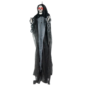 <strong>2025</strong> New Customizable Life Size <strong>Animatronics</strong> <strong>Halloween</strong> Horror Hanging Ghost with Glowing Eyes Decorations Supplier - Product Image 2