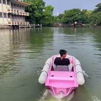 Jet Boat / Mini Bateau à Moteur, Facile à Utiliser, Parfait pour les Pêcheurs