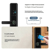 Serrure Intelligente Série N2 WiFi pour Application, Carte Mémoire Cloud, Mot de Passe, Empreinte Digitale, Entrée de Porte, Sécurité Domestique