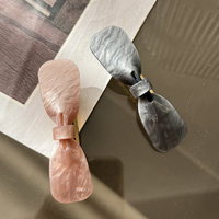 Pince à cheveux bec de canard unisexe haut de gamme en acétate Zi Teng avec frange latérale, accessoire capillaire élégant, personnalisable avec logo pour fêtes