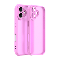 Coque de téléphone semi-transparente mate, en TPU souple et PC transparent, pour iPhone 15/16/17 Pro Max Fundas