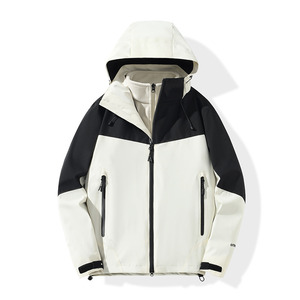 เสื้อแจ็คเก็ตทำงานกลางแจ้งสำหรับผู้หญิงแบบ 3 in 1 ผ้าฟลีซกันรอยขีดข่วน พร้อมโลโก้สั่งทำ - Product Image 4