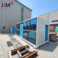 Maison modulaire portable personnalisée JJM, structure en acier, imperméable, conteneur pliable détachable de 20 pieds pour garage automobile