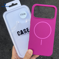 Coque pour iPhone en silicone liquide magnétique, coque de téléphone sécurisée, coque pour iPhone 17 Pro Max