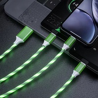 Nuevo Cable de Carga Rápida Tipo-C para Teléfono Móvil Android, Computadora, Impresora, Cable de Datos USB Tres en Uno, Conductores de Cobre Puro, 3A